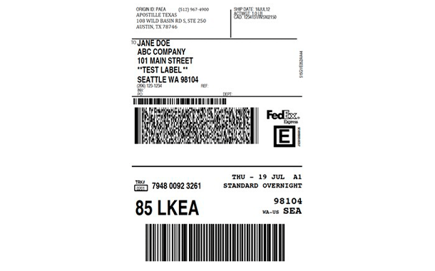 FedEx Shipping Labels